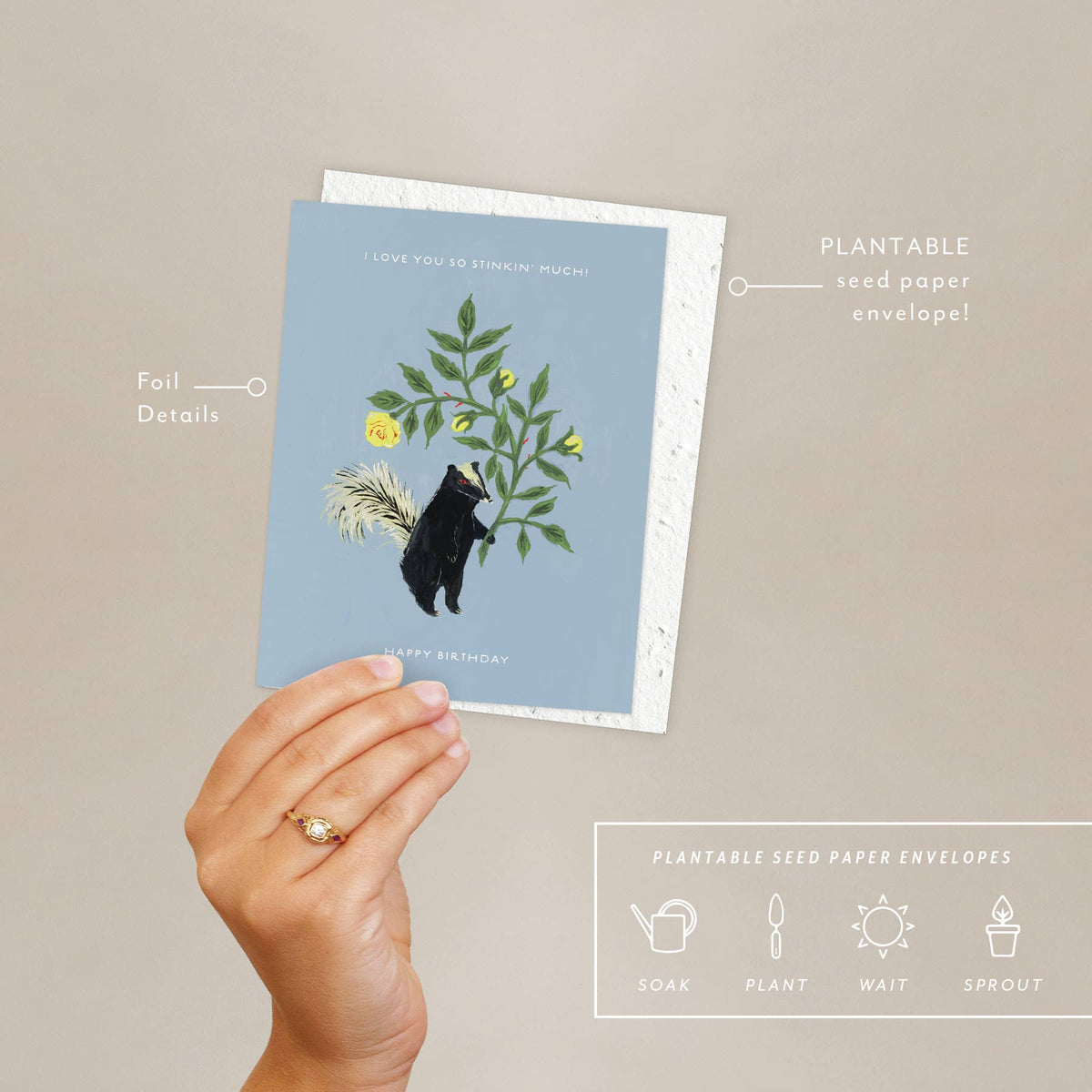 Seedlings Stinker | Birthday Card