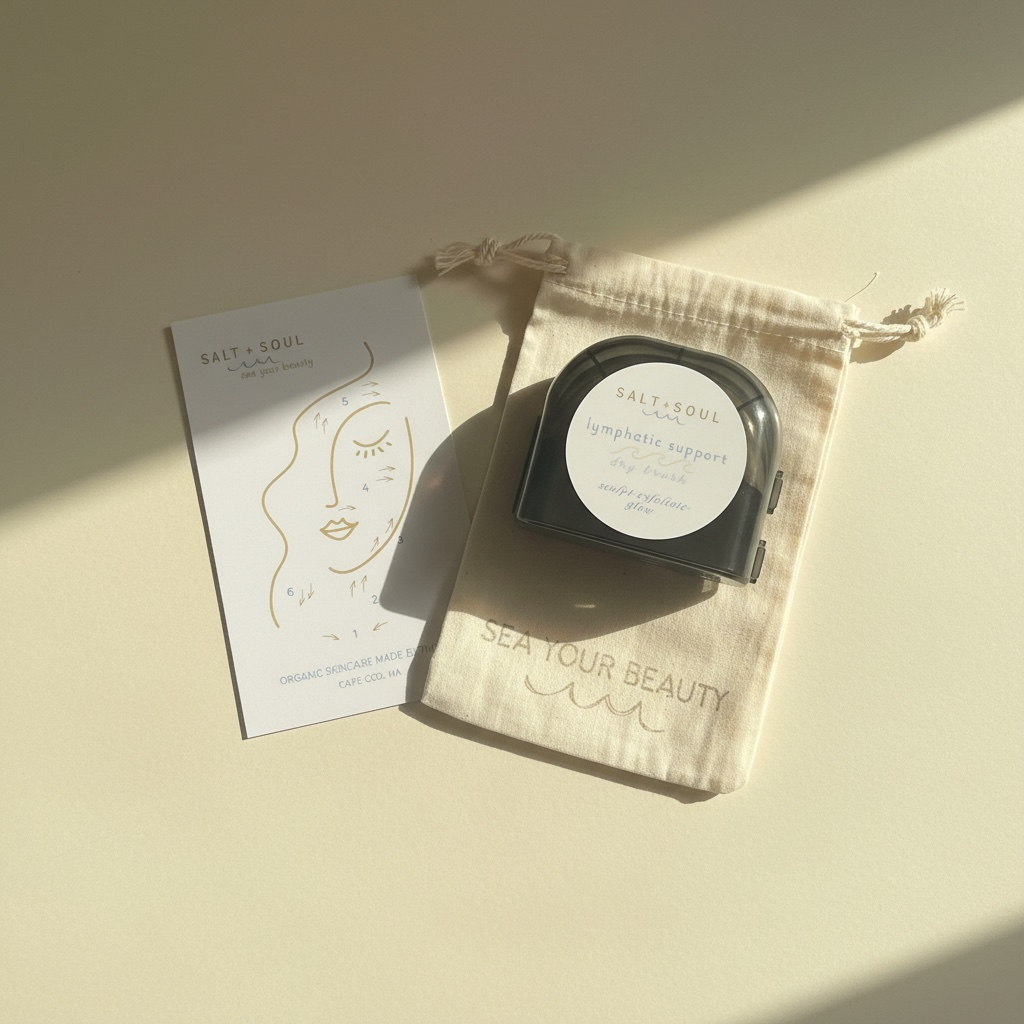 Salt + Soul Skincare Lymphatic Support Facial Dry Brush | Face Sculpting
