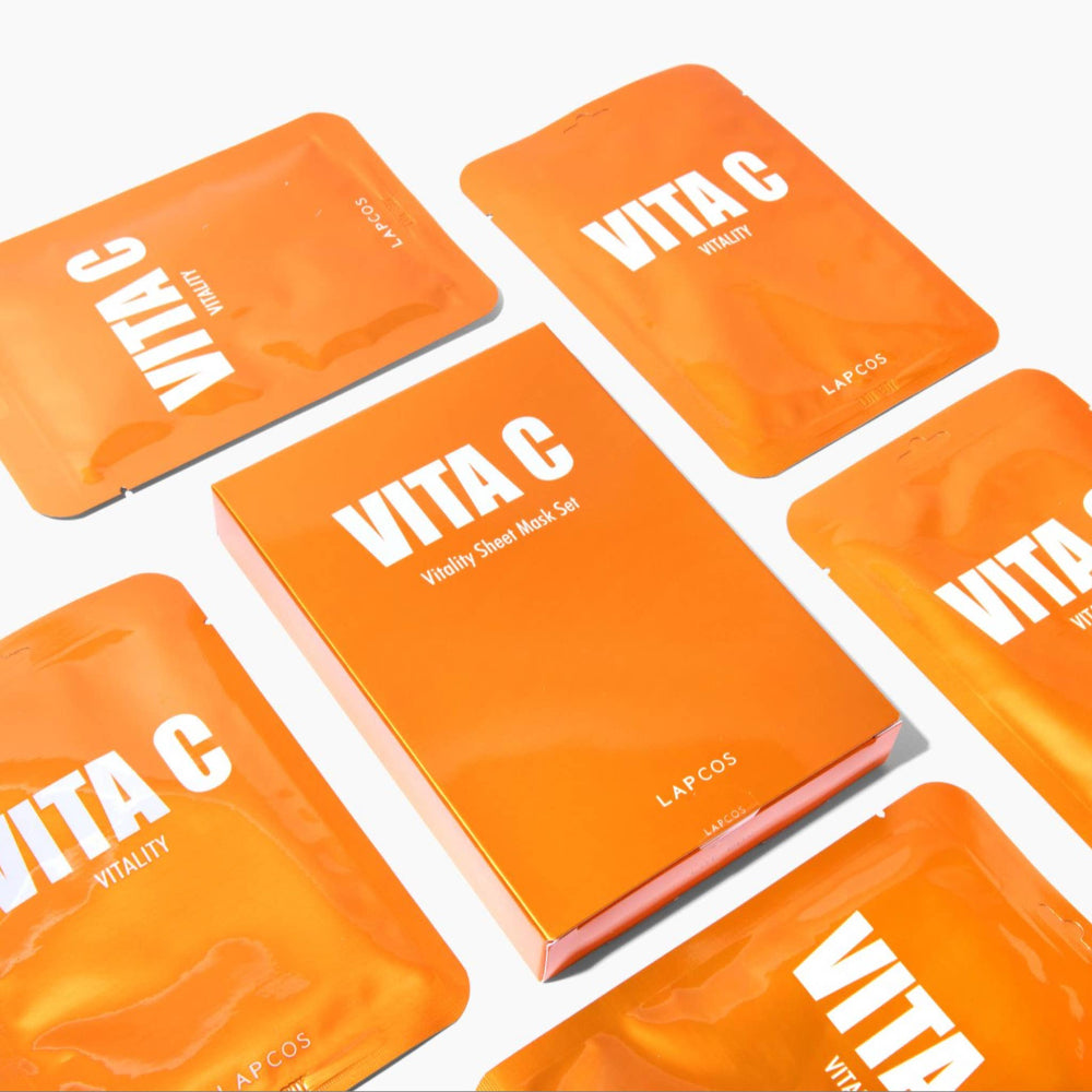 LAPCOS Vita C Derma Sheet Mask 5-pack
