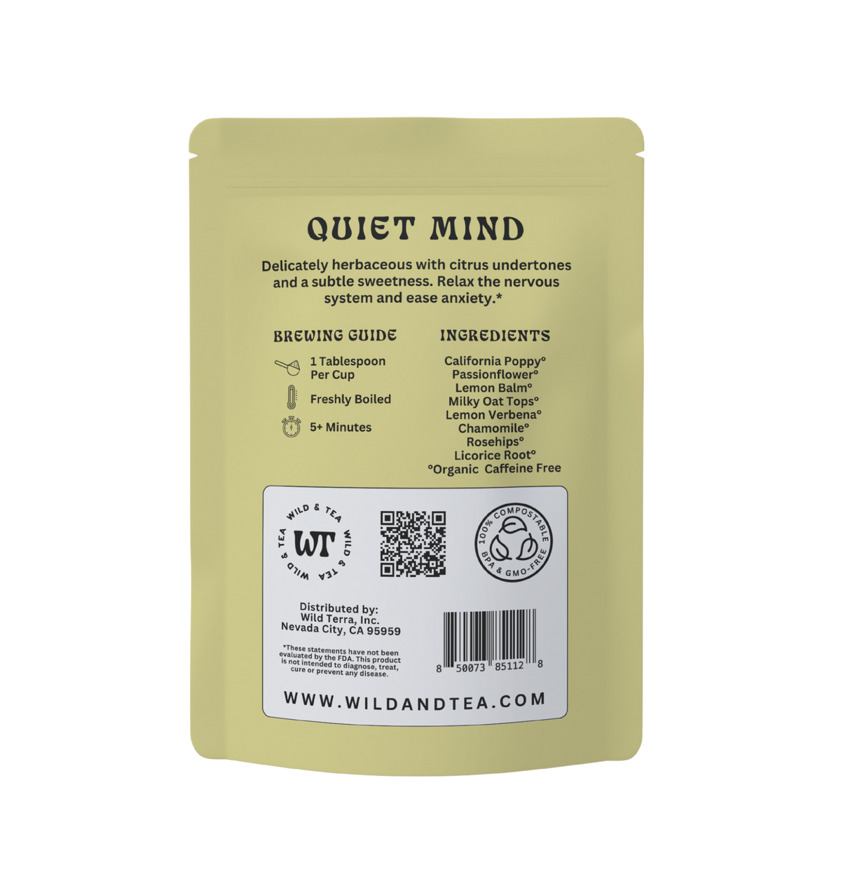 Wild & Tea Quiet Mind Herbal Tea