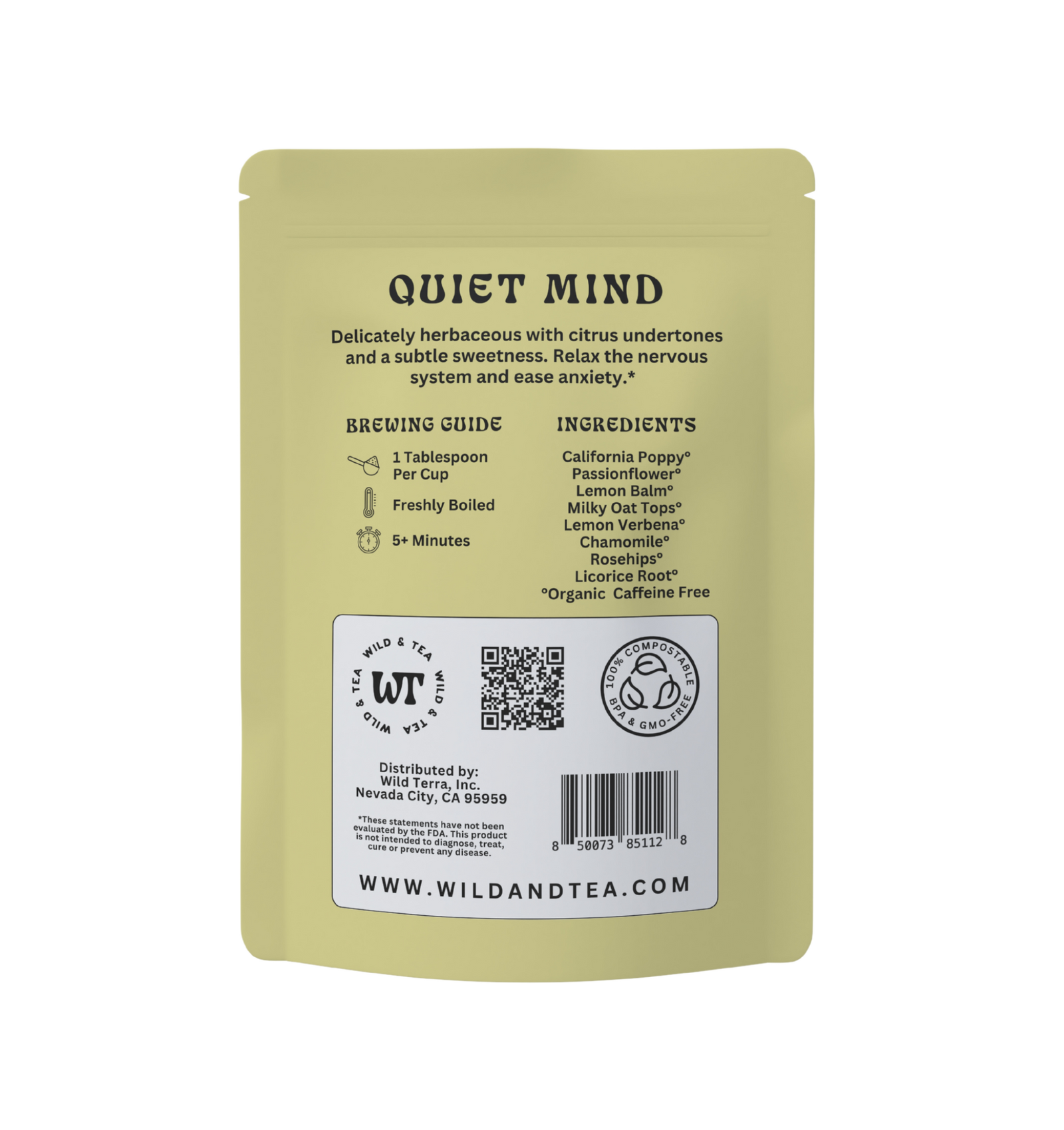 Wild & Tea Quiet Mind Herbal Tea