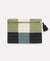 Anchal Checkered Pouch Clutch | Sage
