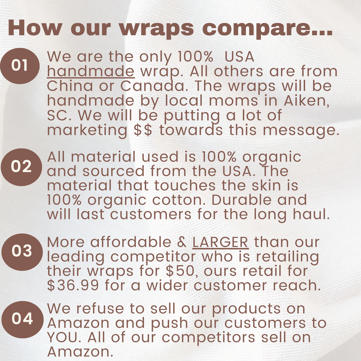 Roots And Leaves | Castor Oil Wrap 100% Organic USA Handmade