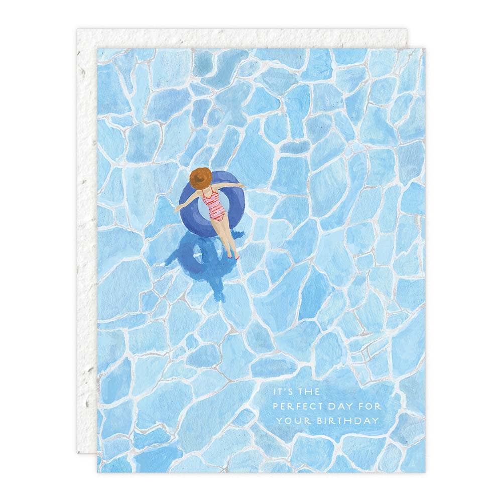 Seedlings - Pool Day - Birthday Card