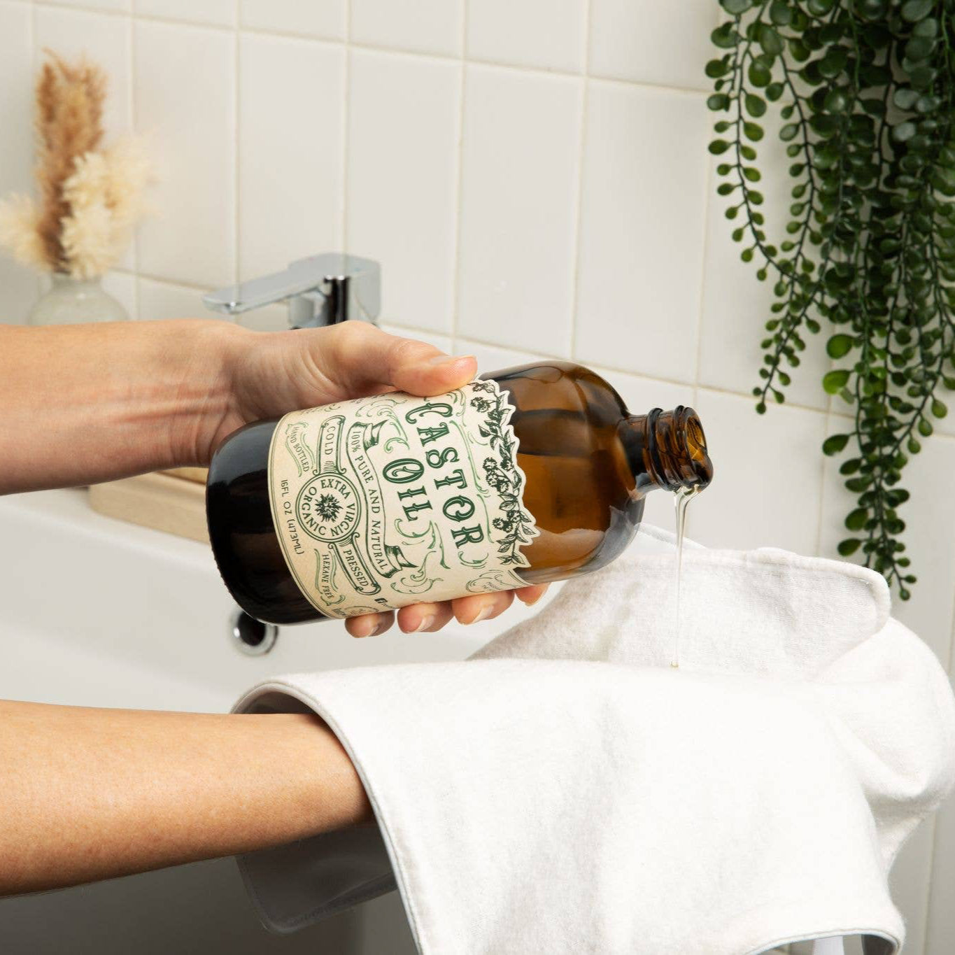 Roots And Leaves | Organic Cold Pressed Castor Oil Hexane Free USA | 16 oz