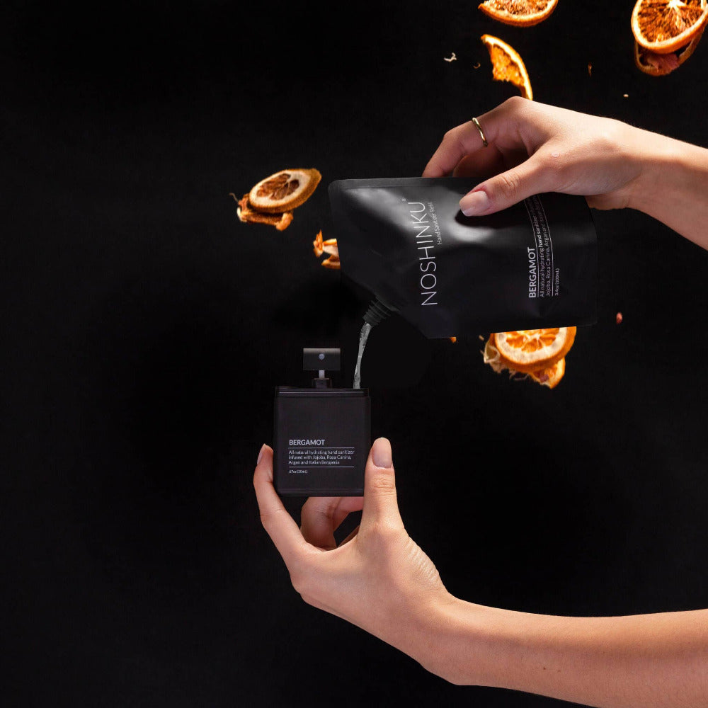 Noshinku Bergamot Ultra-Moisturizing Pocket Hand Sanitizer