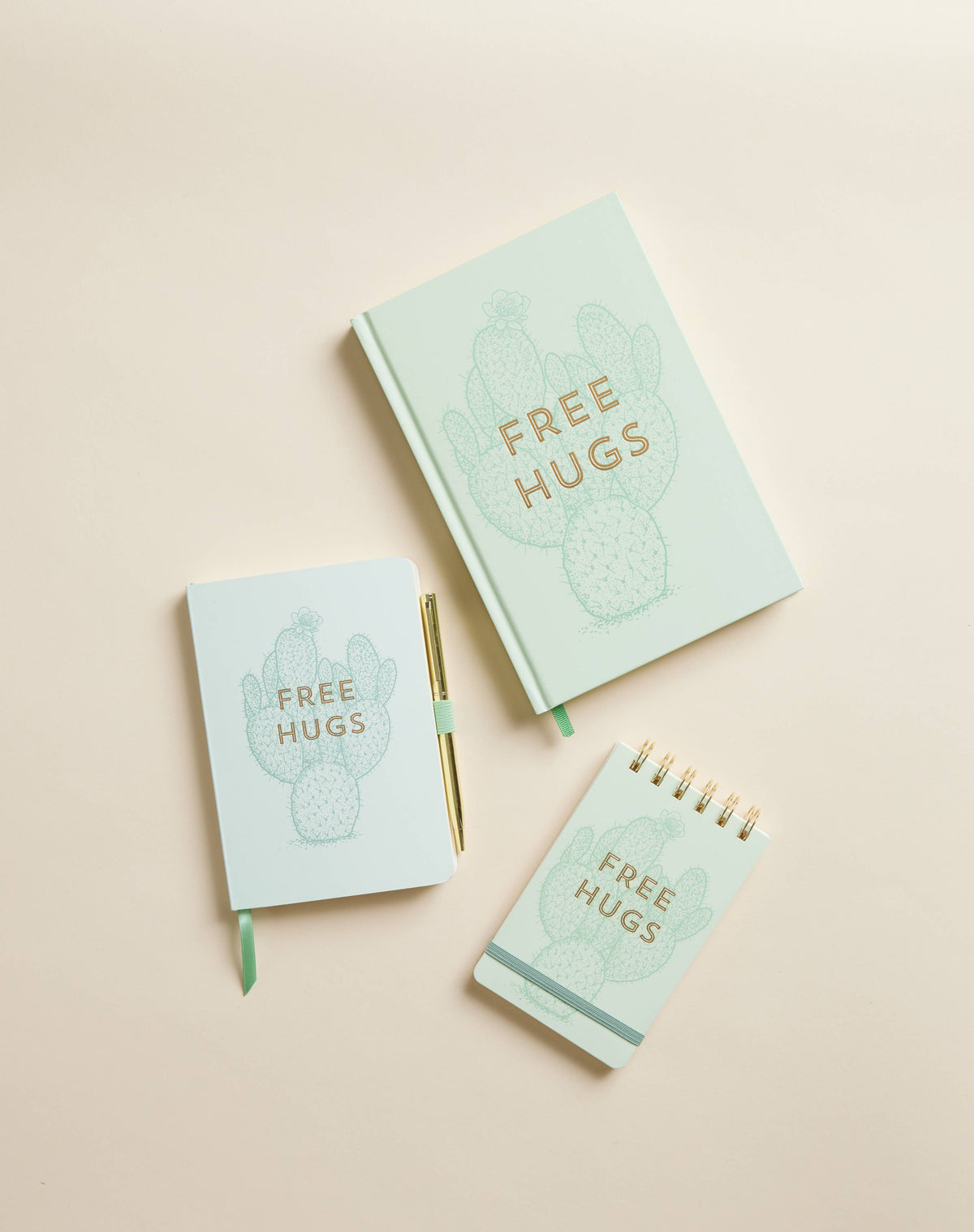 DesignWorks Ink Vintage Sass Notebook With Pen | Free Hugs