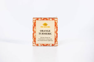 700 Rivers | Orange Turmeric Soap Bar - Travel Size