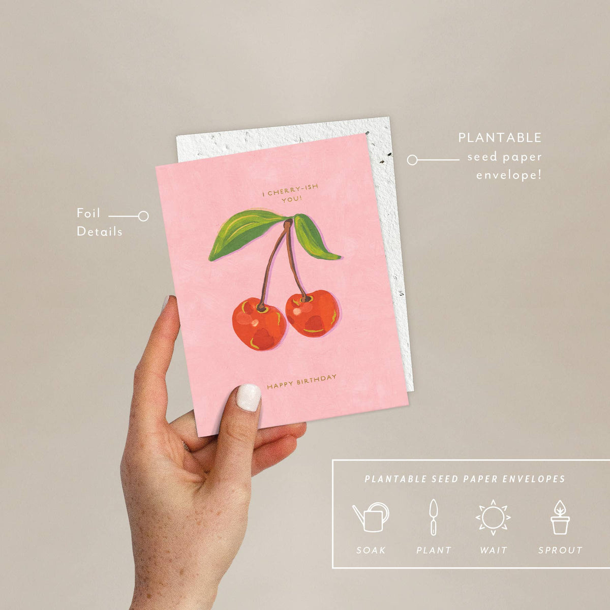Seedlings Sweetest Cherries | Birthday Card