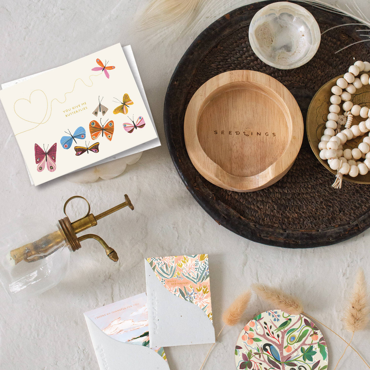 Seedlings - Butterflies - Love + Friendship Card
