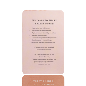 Sweet Water Decor Prayers to Share Pass-Along Notes