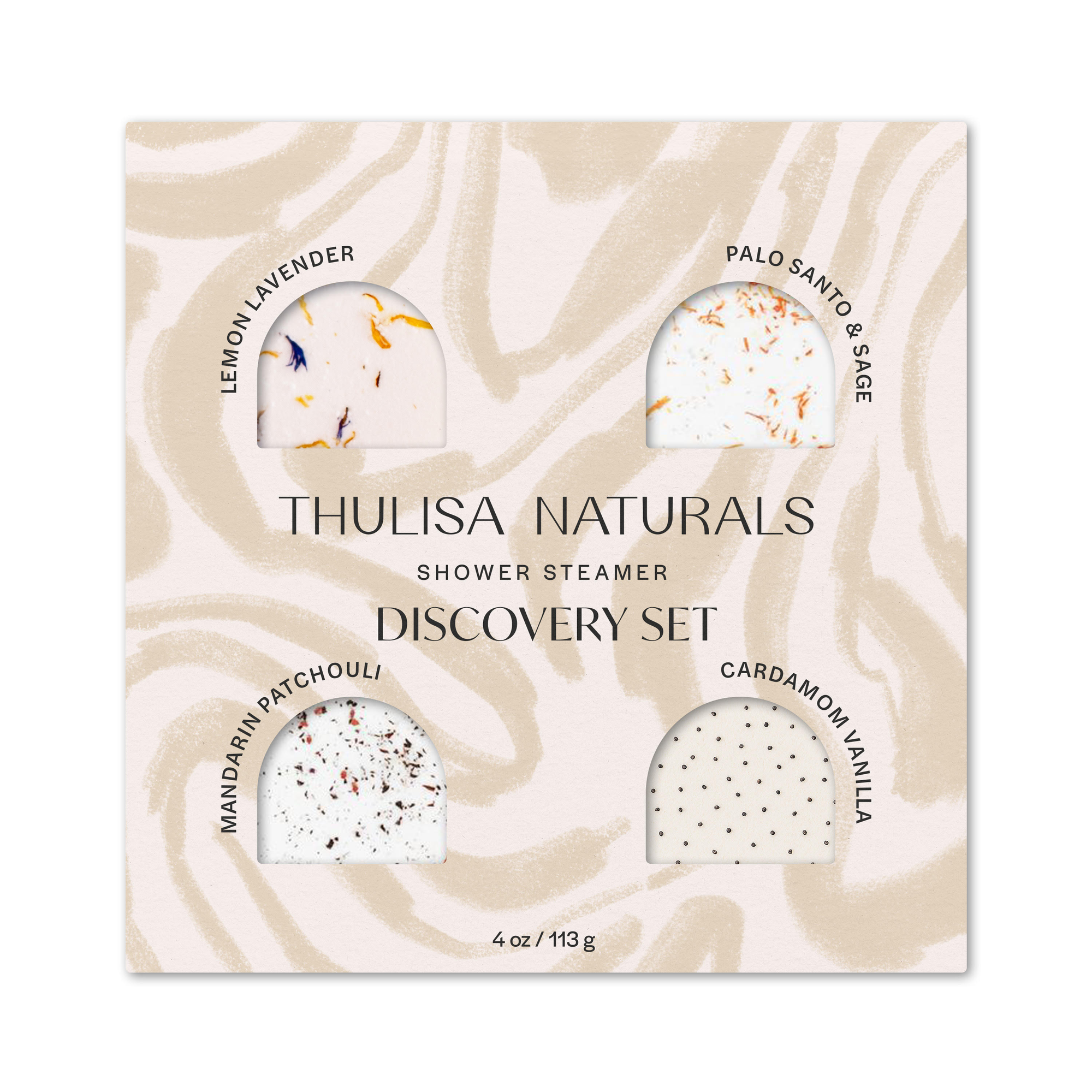 Thulisa Naturals | Bath + Body - Shower Steamer Discovery Gift Set (4-Pack)