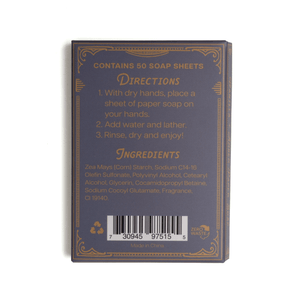 123 Farm Paper Soap Vanilla + Amber | 50 sheets