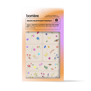Barriere Skin Support Vitamin Patch 6pk | Multicolor Wildflower Print
