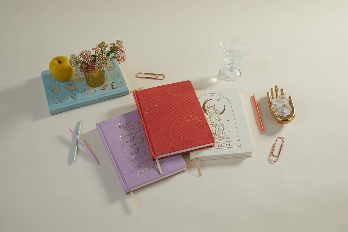 DesignWorks Ink Jumbo Vegan Suede Journal | Good Things Are Coming