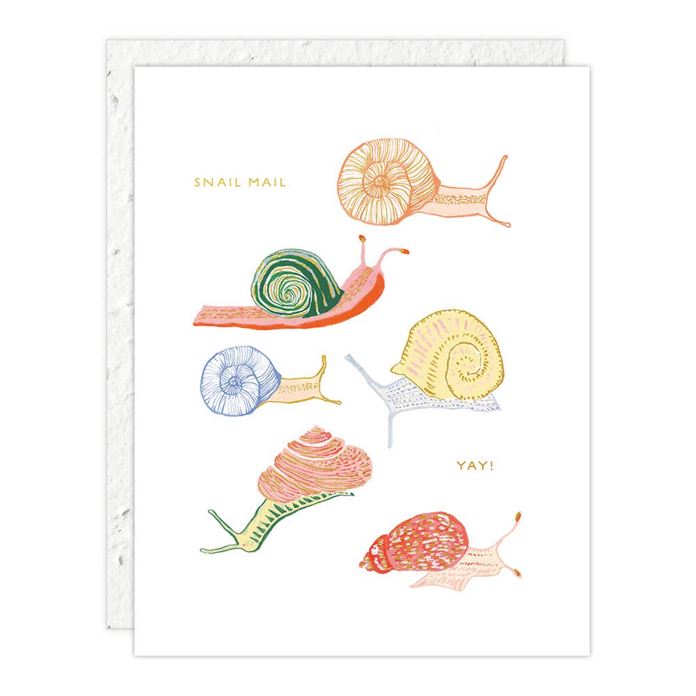 Seedlings Snails | Just To Say Hi Card