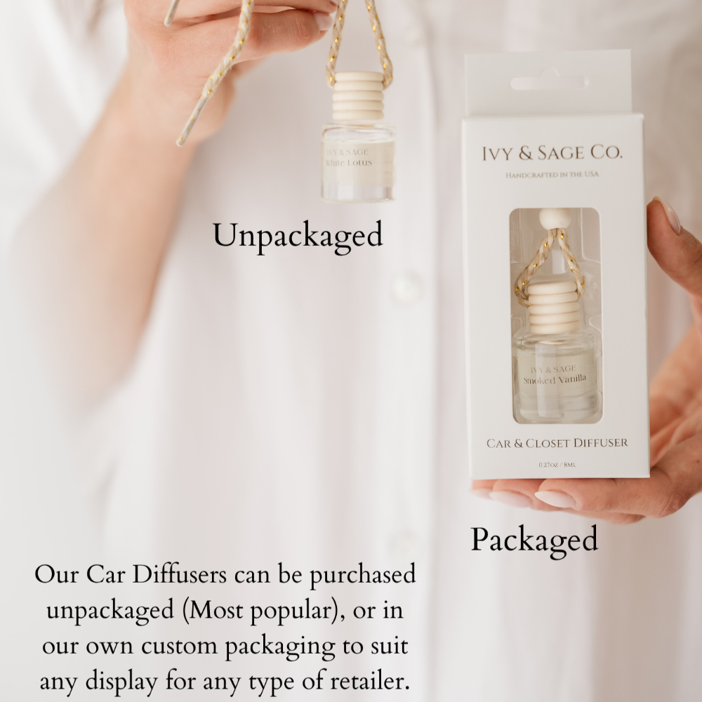 Ivy & Sage Collection - Cactus Flower: Car Diffuser: Packaged