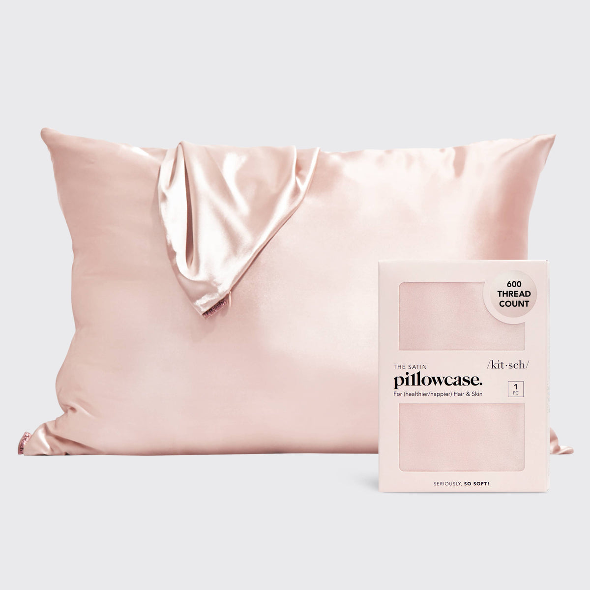 KITSCH Satin Pillowcase | Blush