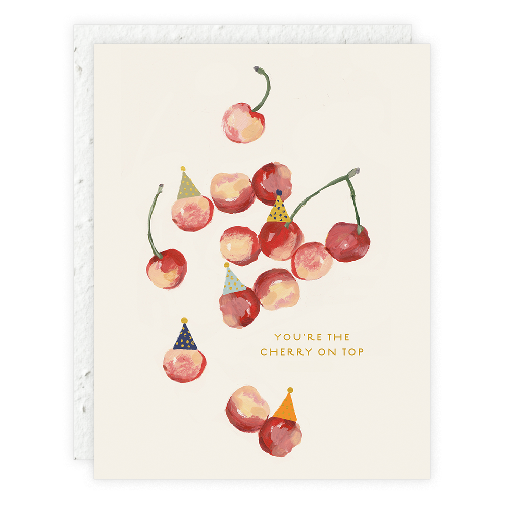 Seedlings Cherry On Top | Birthday Card