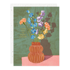 Seedlings - Sweet Days Vase - Love + Friendship Card