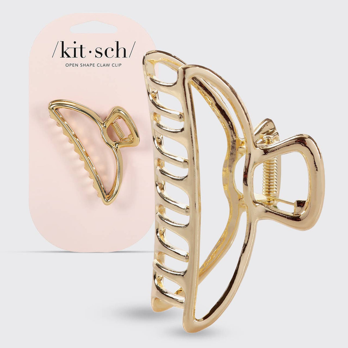 KITSCH Open Shape Claw Clip | Gold