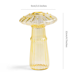 IVORE.GROUP  Mini Glass Mushroom Bud Vase | Light Green