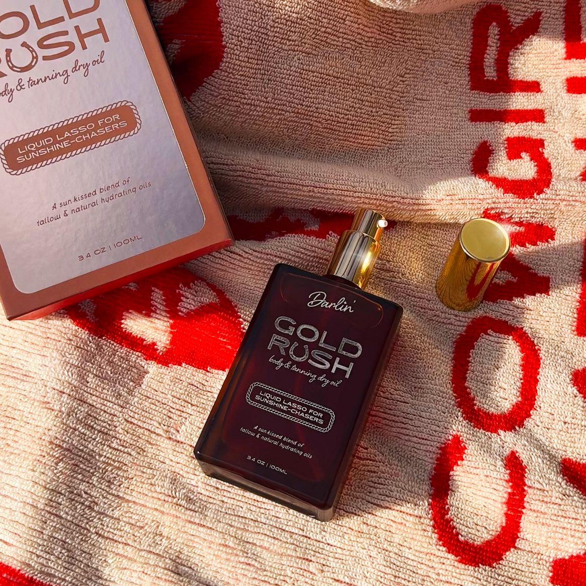 Darlin' Skincare Gold Rush Body Oil | Tropical Coconut Vanilla Scented