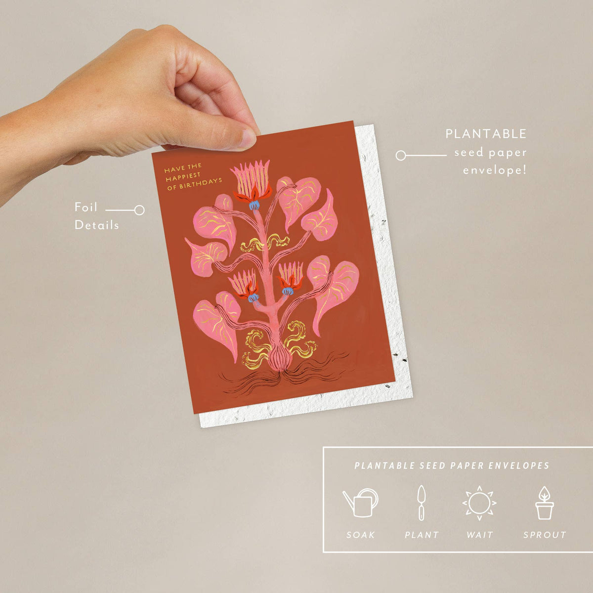 Seedlings Heart of Flowers | Birthday Card