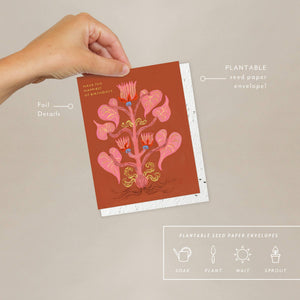 Seedlings Heart of Flowers | Birthday Card
