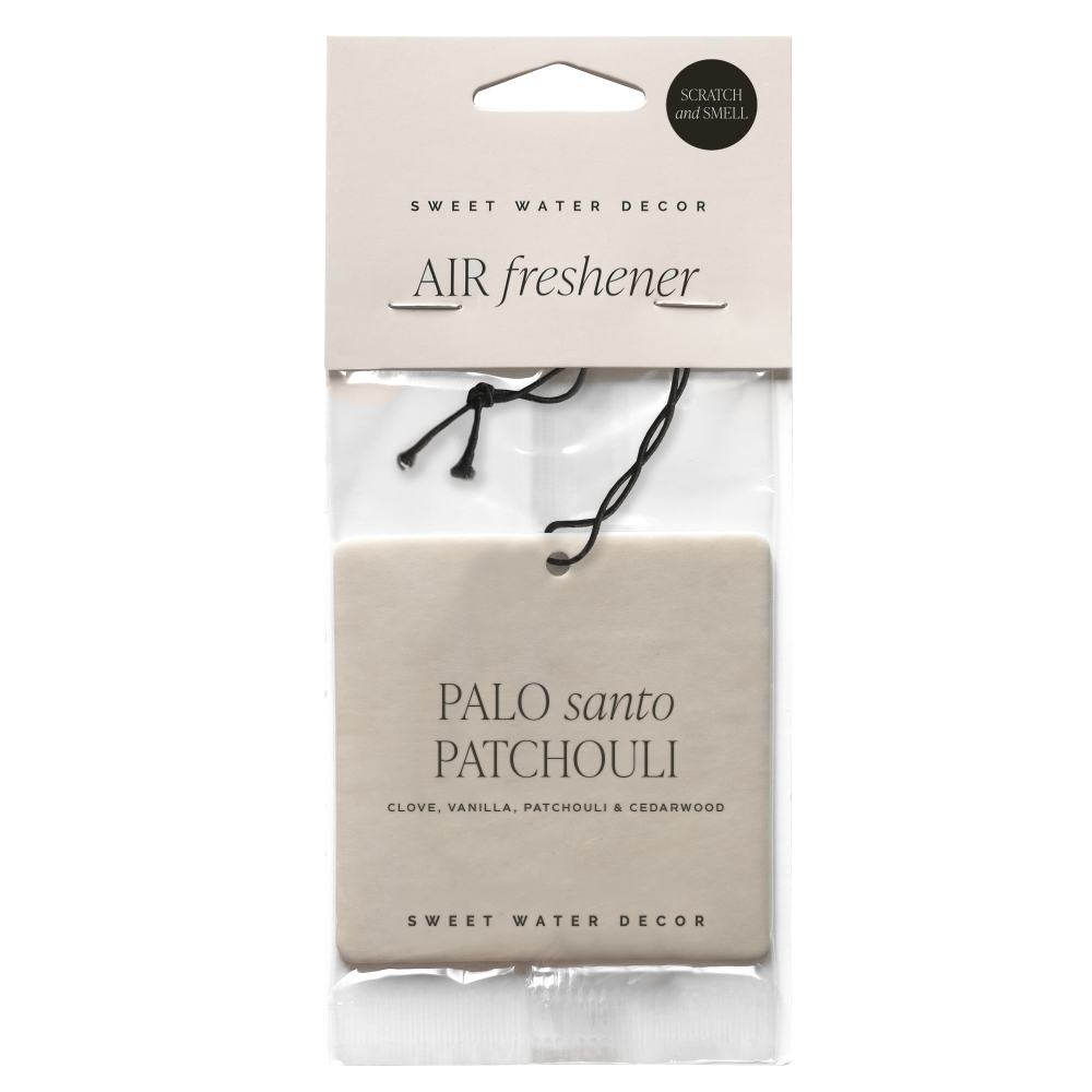 Sweet Water Decor Palo Santo Patchouli Hanging Air Freshener