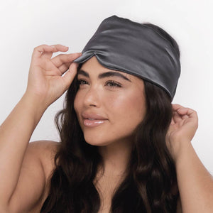 KITSCH The Satin Pillow Eye Mask | Charcoal