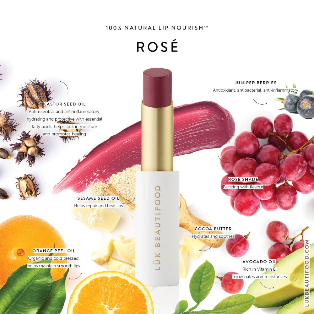 LÜK BEAUTIFOOD Bon Bon Lipstick - A Flush of Rosé