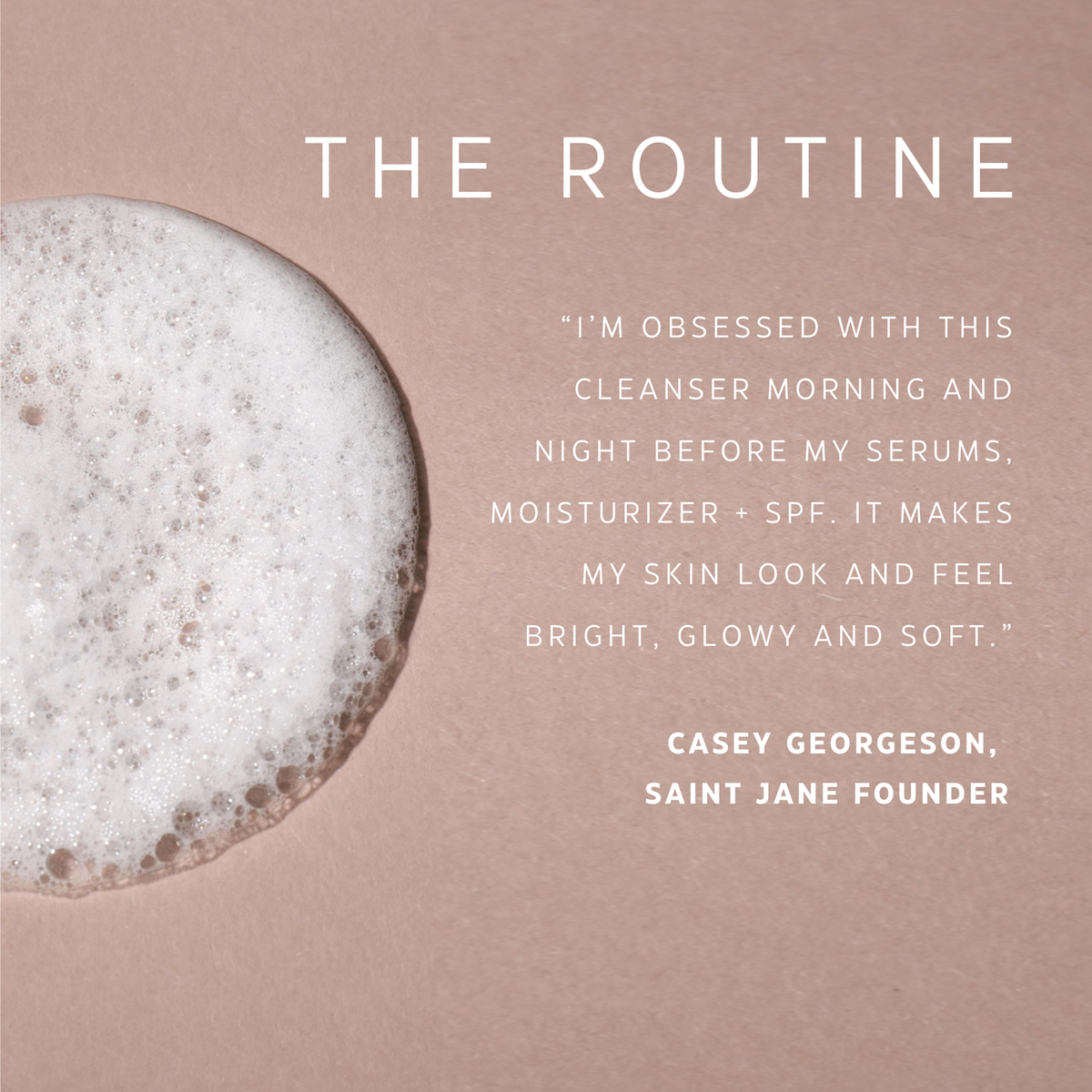 Saint Jane Pore Clarity Hyaluronic + Flower Acid Cleanser