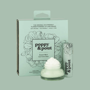 Poppy & Pout Lip Care Duo | Sweet Mint