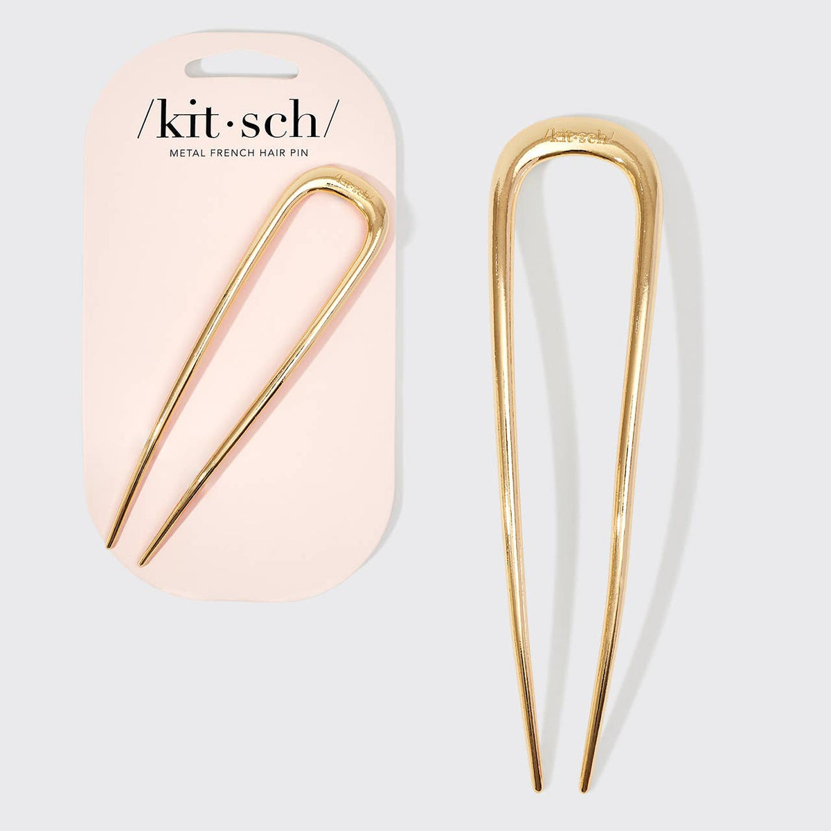 KITSCH - Metal French Hair Pin - Gold