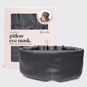 KITSCH The Satin Pillow Eye Mask | Charcoal