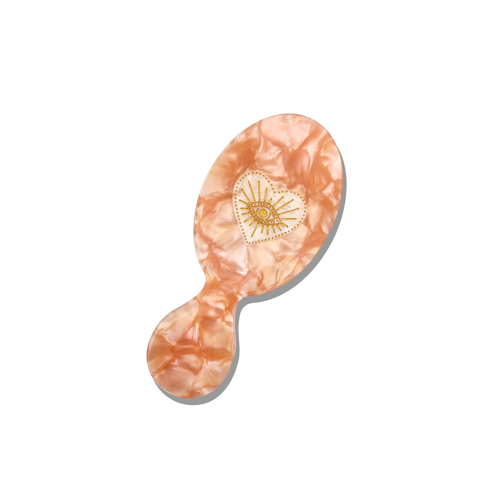 Solar Eclipse Hand-painted Celestial Heart Handbag Hero Brush | Eco-Friendly