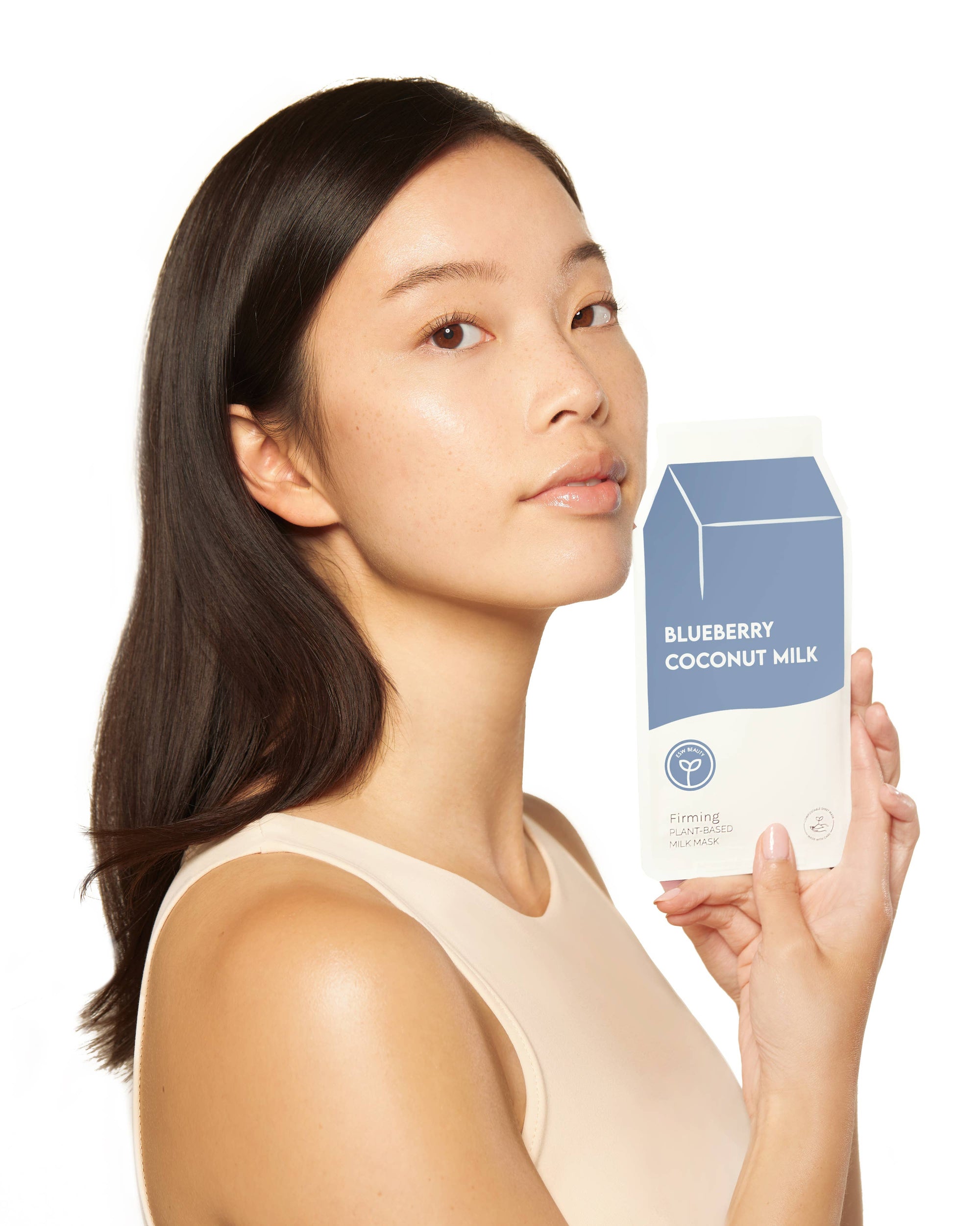 ESW Beauty | Blueberry Coconut Milk Firming Plant-Based Milk Sheet Mask