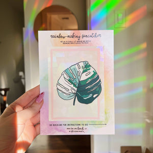 Jess Weymouth | Variegated Monstera Suncatcher Window Decal