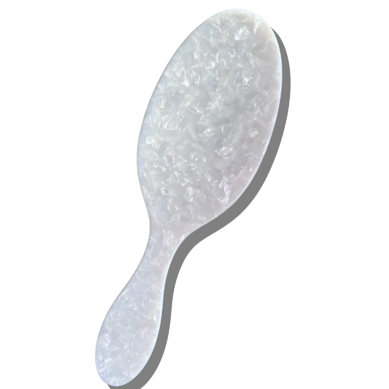 Solar Eclipse - Perfect Daily Hair Brush | Eco-Friendly Acetate: Pearl