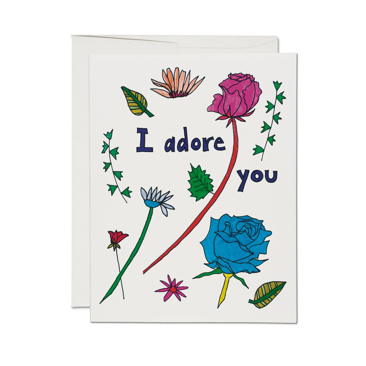 Red Cap Cards Adored Greeting Card