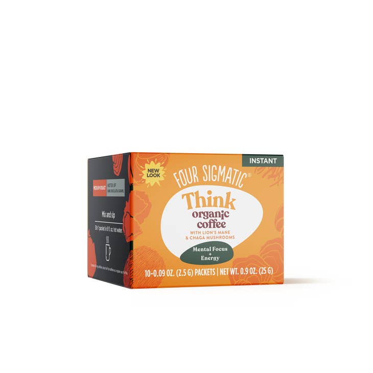 Think Coffee Latte: Energizing Mushroom & Lion's Mane Mix - Four Sigmatic