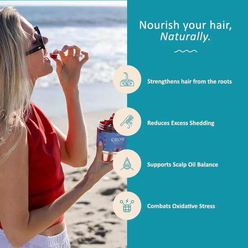 Akasha Superfoods GROW Hair & Beauty Gummies