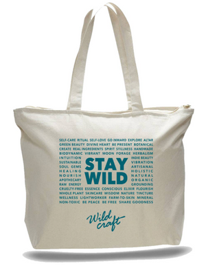 WILDCRAFT Zippered Canvas Tote Bag