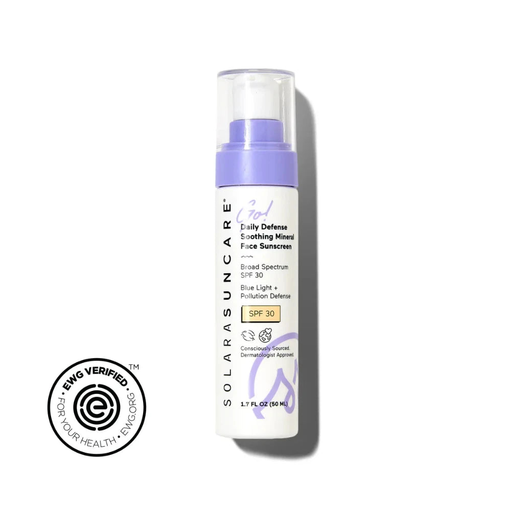 Solara Suncare Go! Daily Defense Soothing Mineral Face Sunscreen, SPF 30