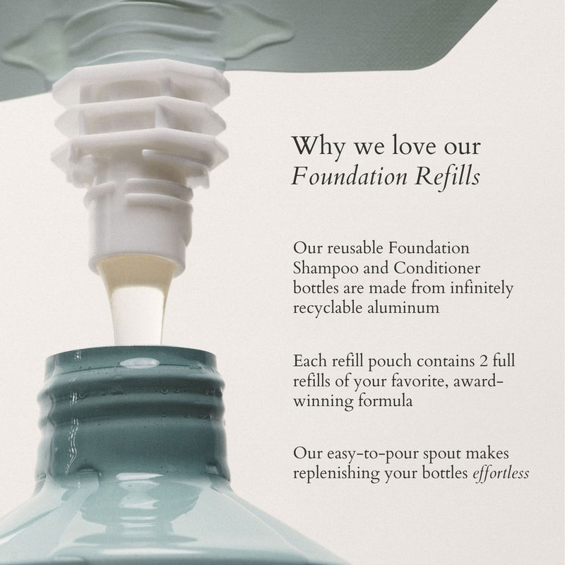 Light blue refill pouch with 'Röz' branding on a light gray background