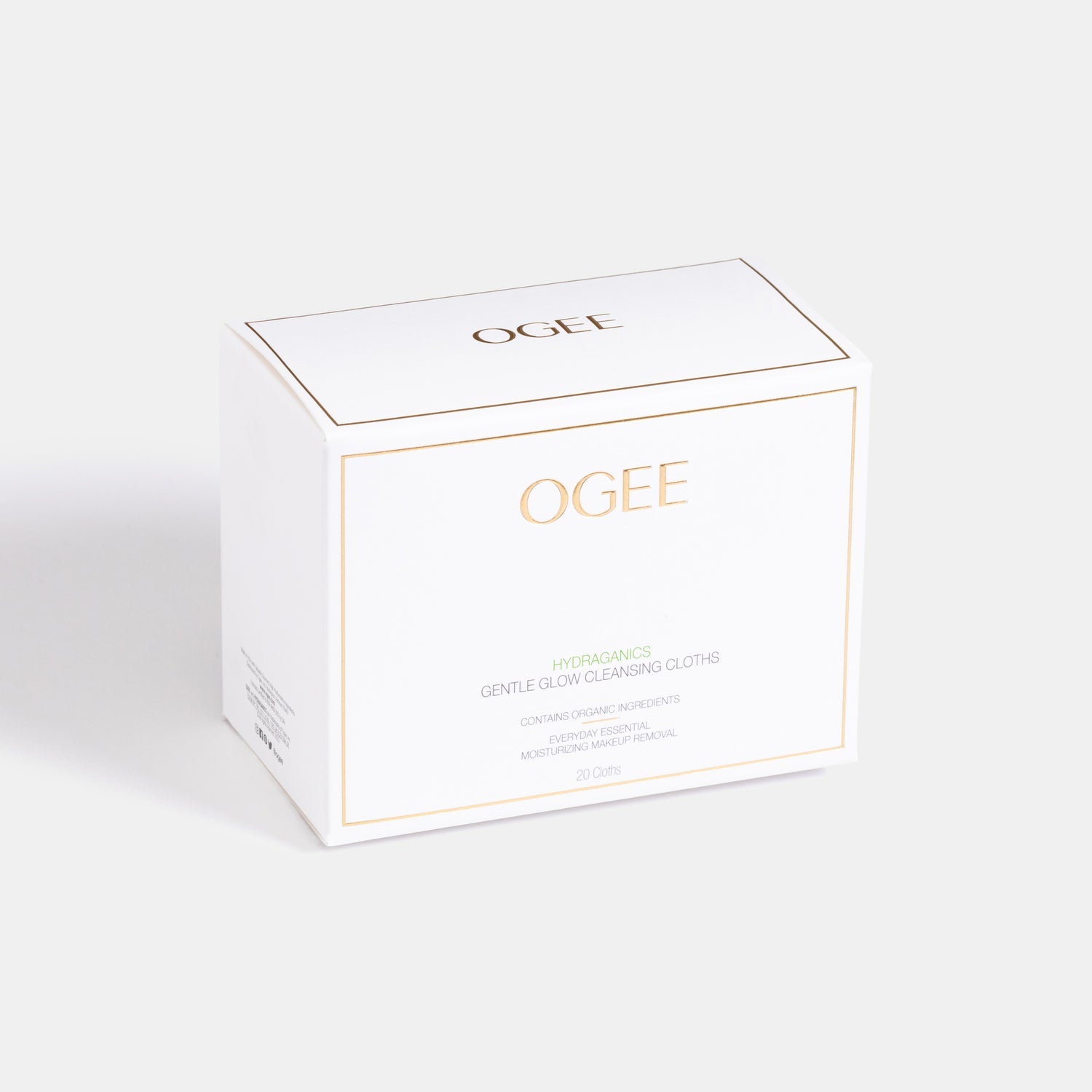 Ogee Gentle Glow Cleansing Cloths Everyday Essential Moisturizing Makeup-Removal