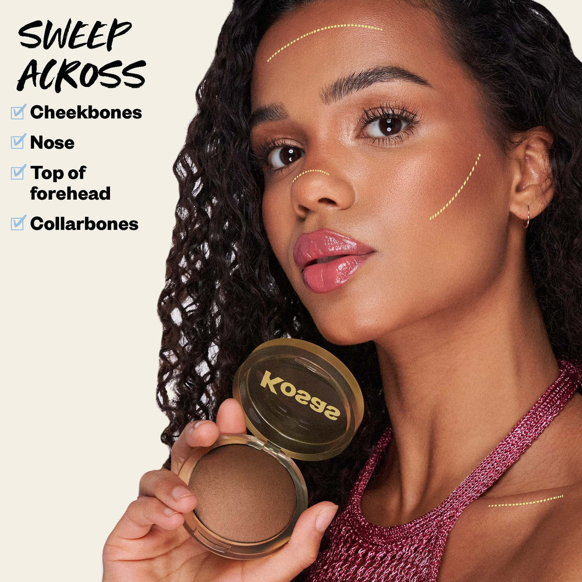 Kosas The Sun Show | Glowy Warmth Baked Bronzer