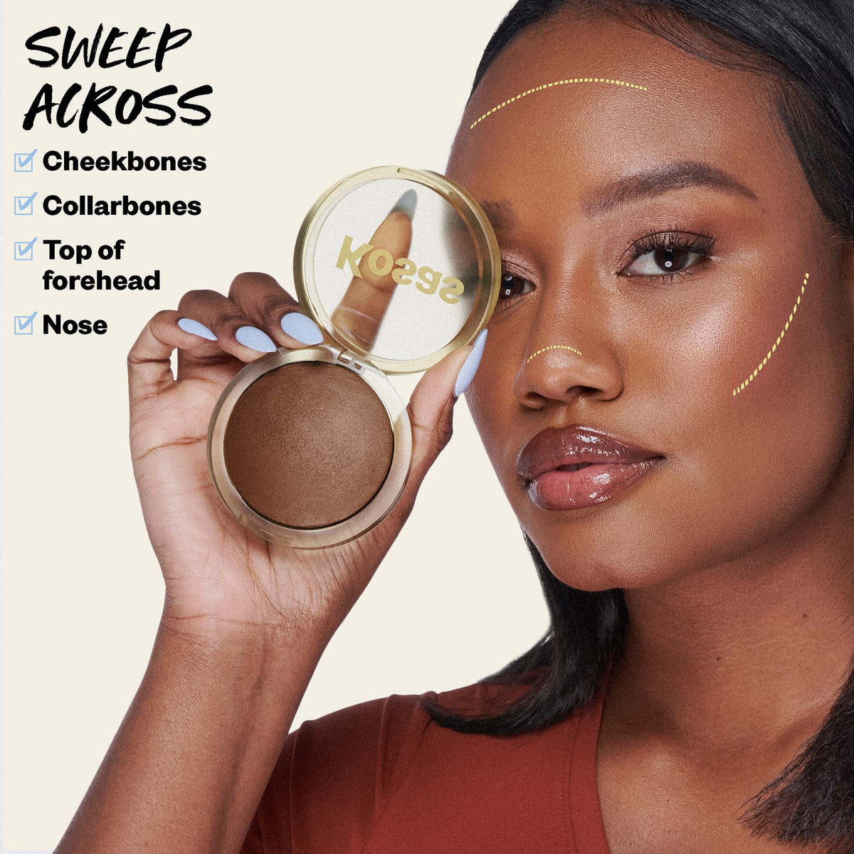 Kosas The Sun Show | Glowy Warmth Baked Bronzer