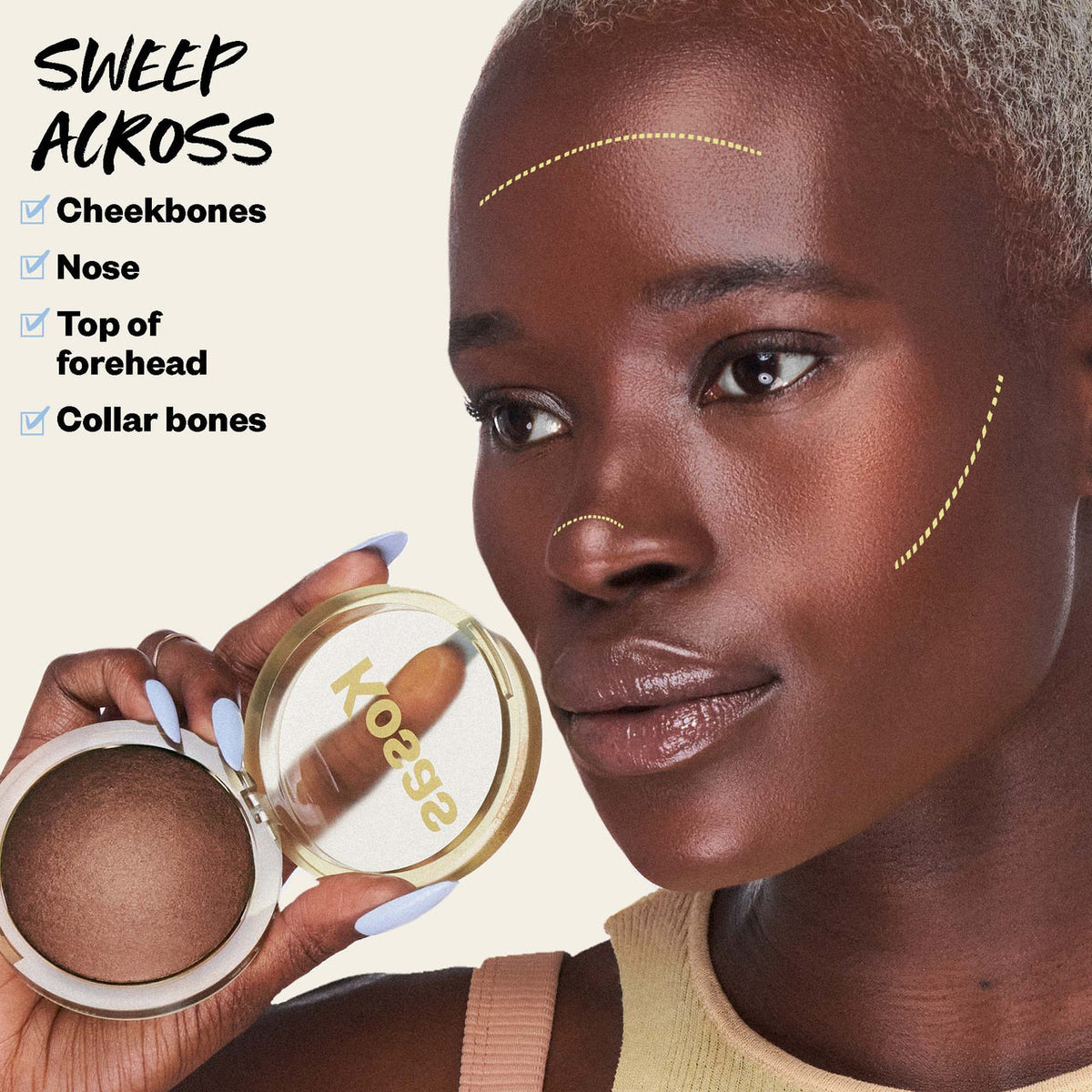 Kosas The Sun Show | Glowy Warmth Baked Bronzer